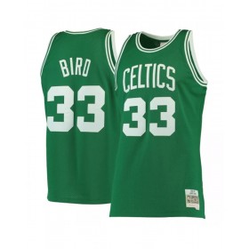 Men's Boston Celtics Larry Bird #33 Mitchell & Ness Green 1985-86 Hardwood Classics Swingman Jersey