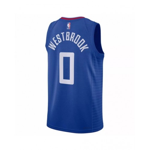 Men's LA Clippers Russell Westbrook #0 Nike Royal 2022/23 Swingman Jersey - Icon Edition