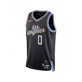 Men's LA Clippers Russell Westbrook #0 Nike Black 2022/23 Swingman Jersey - City Edition