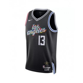 Men's LA Clippers Paul George #13 Nike Black 2022/23 Swingman Jersey - City Edition