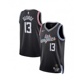 Men's LA Clippers Paul George #13 Nike Black 2022/23 Swingman Jersey - City Edition