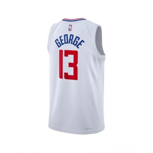 Men's LA Clippers Paul George #13 Nike White 2022/23 Swingman Jersey - Association Edition