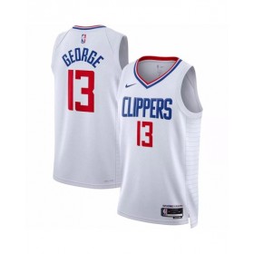 Men's LA Clippers Paul George #13 Nike White 2022/23 Swingman Jersey - Association Edition