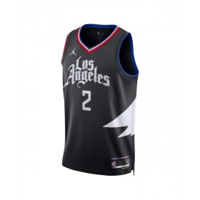 Men's LA Clippers Kawhi Leonard #2 Jordan Brand Black 2022/23 Statement Edition Swingman Jersey