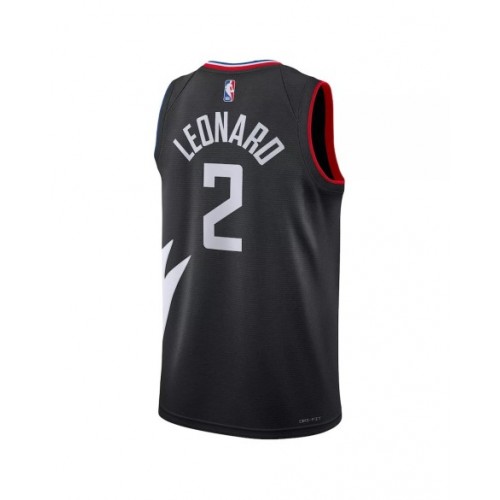 Men's LA Clippers Kawhi Leonard #2 Jordan Brand Black 2022/23 Statement Edition Swingman Jersey