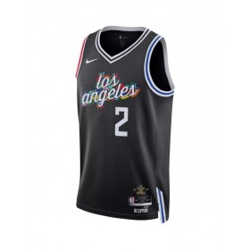 Men's LA Clippers Kawhi Leonard #2 Nike Black 2022/23 Swingman Jersey - City Edition