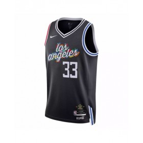 Men's LA Clippers Nicolas Batum #33 Nike Black 2022/23 Swingman Jersey - City Edition