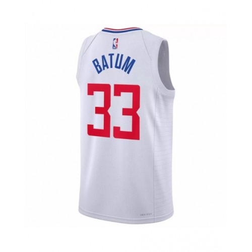 Men's LA Clippers Nicolas Batum #33 Nike White 2022/23 Swingman Jersey - Association Edition