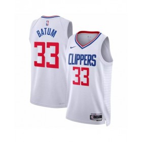 Men's LA Clippers Nicolas Batum #33 Nike White 2022/23 Swingman Jersey - Association Edition