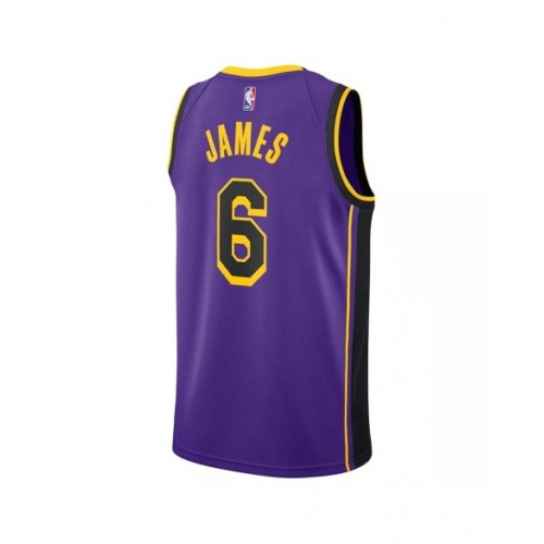 Men's Los Angeles Lakers LeBron James #6 Jordan Brand Purple 2022/23 Swingman Jersey - Statement Edition