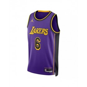 Men's Los Angeles Lakers LeBron James #6 Jordan Brand Purple 2022/23 Swingman Jersey - Statement Edition