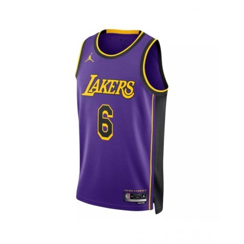 Men's Los Angeles Lakers LeBron James #6 Jordan Brand Purple 2022/23 Swingman Jersey - Statement Edition