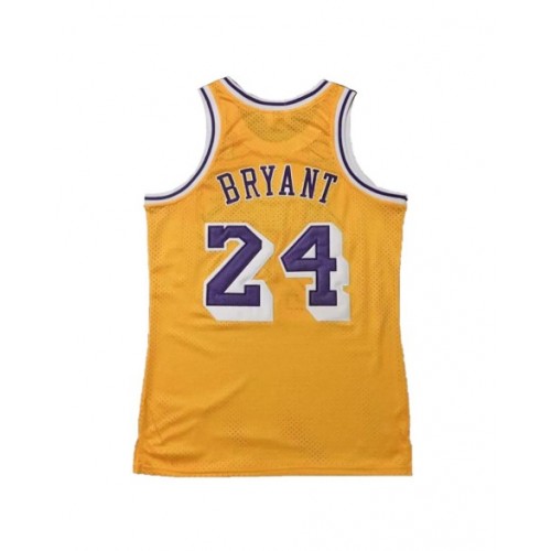 Men's Los Angeles Lakers Bryant #24 Mitchell & Ness Yellow 2007/08 Swingman NBA Jersey