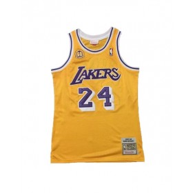 Men's Los Angeles Lakers Bryant #24 Mitchell & Ness Yellow 2007/08 Swingman NBA Jersey