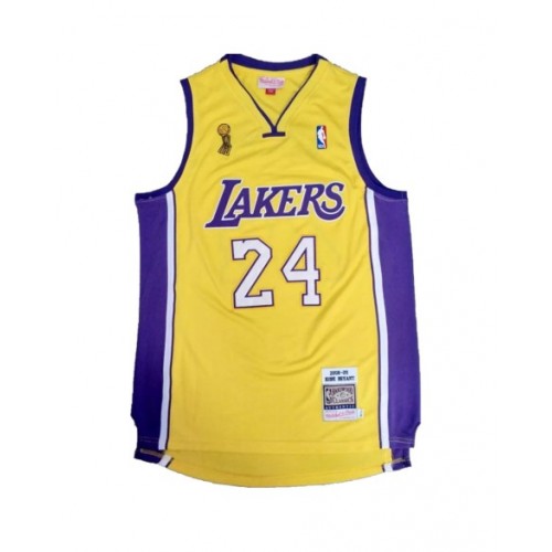 Men's Los Angeles Lakers Bryant #24 Mitchell & Ness Yellow 2008/09 Swingman NBA Jersey