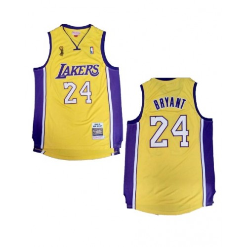 Men's Los Angeles Lakers Bryant #24 Mitchell & Ness Yellow 2008/09 Swingman NBA Jersey