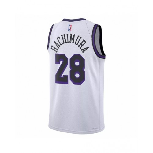 Men's Los Angeles Lakers Rui Hachimura #28 Nike White 2022/23 Swingman Jersey - City Edition