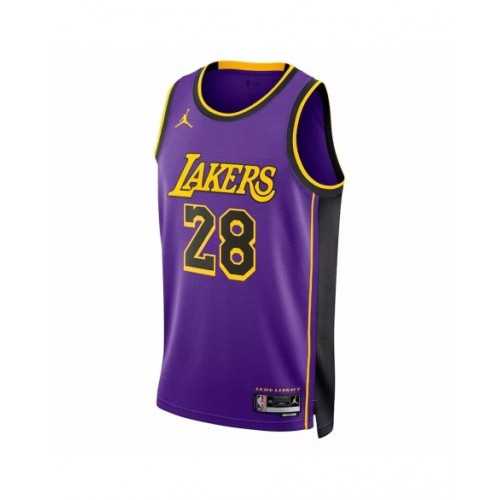 Men's Los Angeles Lakers Rui Hachimura #28 Jordan Brand Purple 2022/23 Swingman Jersey - Statement Edition