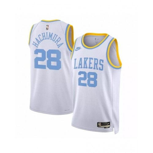 Men's Los Angeles Lakers Rui Hachimura #28 Nike White 2022/23 Swingman Jersey - Classic Edition