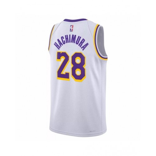 Men's Los Angeles Lakers Rui Hachimura #28 Nike White 2022/23 Swingman Jersey - Association Edition