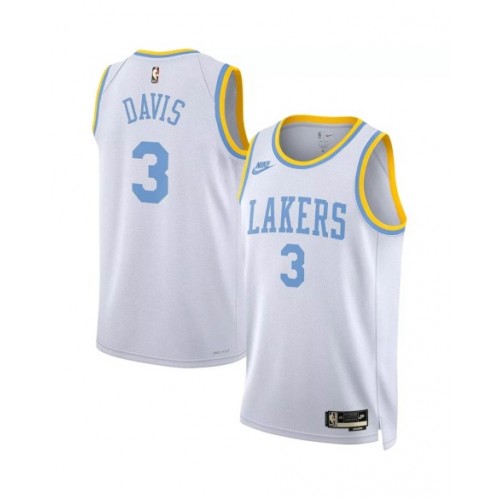 Men's Los Angeles Lakers Anthony Davis #3 Nike White 2022/23 Swingman Jersey - Classic Edition