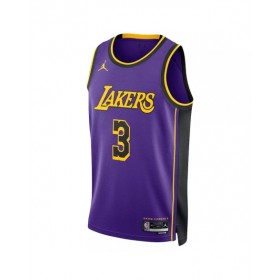 Men's Los Angeles Lakers Anthony Davis #3 Jordan Brand Purple 2022/23 Swingman Jersey - Statement Edition