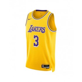 Men's Los Angeles Lakers Anthony Davis #3 Nike Gold 2022/23 Swingman Jersey - Icon Edition