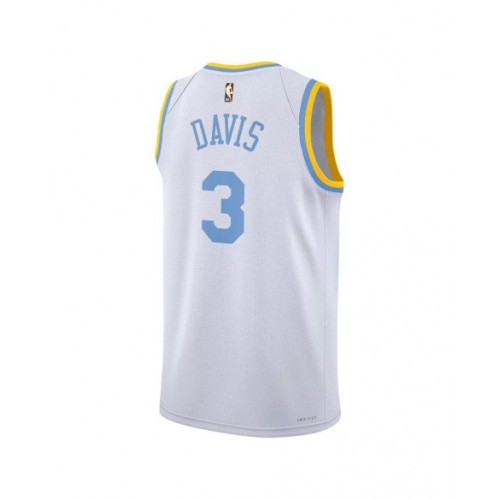 Men's Los Angeles Lakers Anthony Davis #3 Nike White 2022/23 Swingman Jersey - Classic Edition