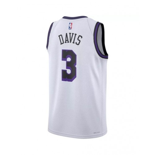 Men's Los Angeles Lakers Anthony Davis #3 Nike White 2022/23 Swingman Jersey - City Edition