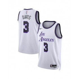 Men's Los Angeles Lakers Anthony Davis #3 Nike White 2022/23 Swingman Jersey - City Edition