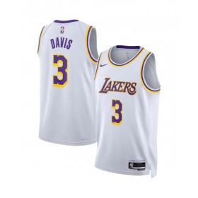 Men's Los Angeles Lakers Anthony Davis #3 Nike White 2022/23 Swingman Jersey - Association Edition