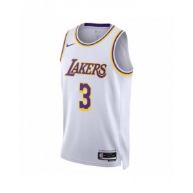 Men's Los Angeles Lakers Anthony Davis #3 Nike White 2022/23 Swingman Jersey - Association Edition