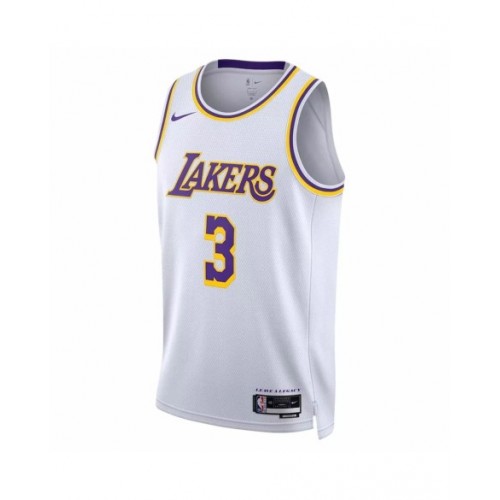 Men's Los Angeles Lakers Anthony Davis #3 Nike White 2022/23 Swingman Jersey - Association Edition