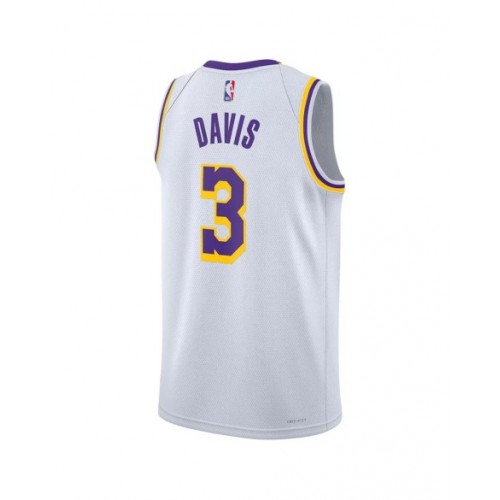 Men's Los Angeles Lakers Anthony Davis #3 Nike White 2022/23 Swingman Jersey - Association Edition