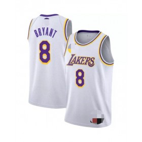 Men's Los Angeles Lakers Kobe Bryant #8 White Swingman Jersey - Association Edition