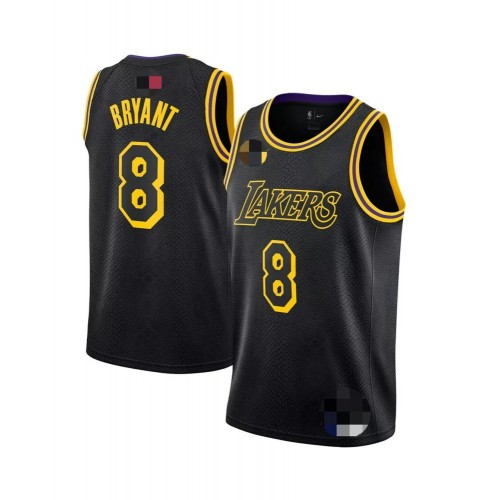 Men's Los Angeles Lakers Kobe Bryant #8 Black Swingman Jersey - City Edition