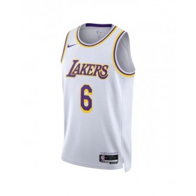 Men's Los Angeles Lakers LeBron James #6 Nike White 2022/23 Swingman Jersey - Association Edition