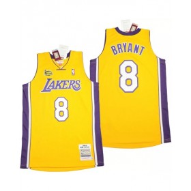 Men's Los Angeles Lakers Home Final Kobe Bryant #8 Mitchell & Ness Yellow 1999-00 Hardwood Jersey