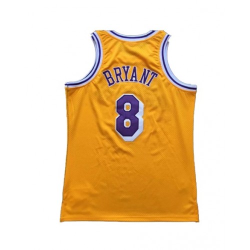 Men's Los Angeles Lakers Bryant #8 Yellow 1996/97 Swingman NBA Jersey