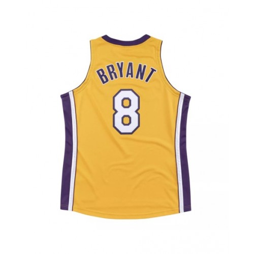 Men's Los Angeles Lakers Home Final Kobe Bryant #8 Mitchell & Ness Yellow 1999-00 Hardwood Jersey