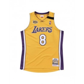 Men's Los Angeles Lakers Home Final Kobe Bryant #8 Mitchell & Ness Yellow 1999-00 Hardwood Jersey