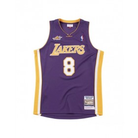 Men's Los Angeles Lakers Kobe Bryant #8 Mitchell&Ness Purple 00-01 Hardwood Classics Jersey