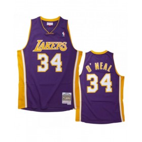 Men's Los Angeles Lakers Lakers O'NEAL #34 Mitchell & Ness Purple 1999/00 Swingman NBA Jersey