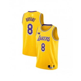 Men's Los Angeles Lakers Kobe Bryant #8 Yellow Swingman Jersey