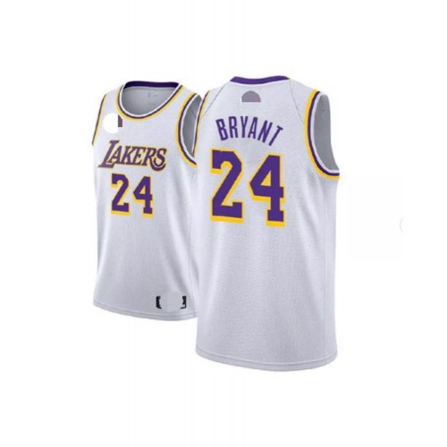 Men's Los Angeles Lakers Kobe Bryant #24 White Swingman Jersey - Association Edition