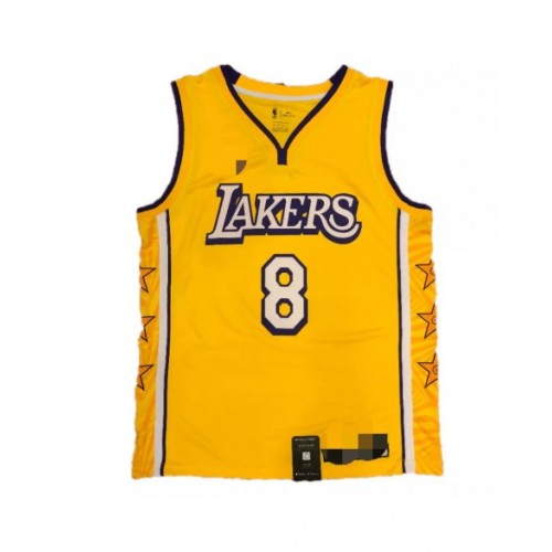 Men's Los Angeles Lakers Kobe Bryant #8 Yellow 2019 Swingman Jersey - City Edition