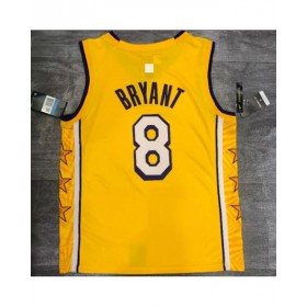 Men's Los Angeles Lakers Kobe Bryant #8 Yellow 2019 Swingman Jersey - City Edition