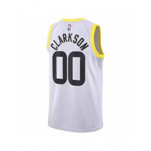 Men's Utah Jazz Jordan Clarkson #00 Nike White 2022/23 Swingman Jersey - Association Edition