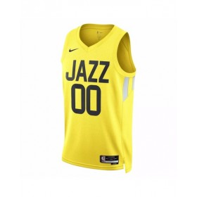 Men's Utah Jazz Jordan Clarkson #00 Nike Gold 2022/23 Swingman Jersey - Icon Edition