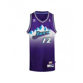 Men's Utah Jazz John Stockton #12 Adidas Purple 1996/97 Swingman NBA Jersey